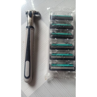 Combo dao cạo râu+ 6 lưỡi dao