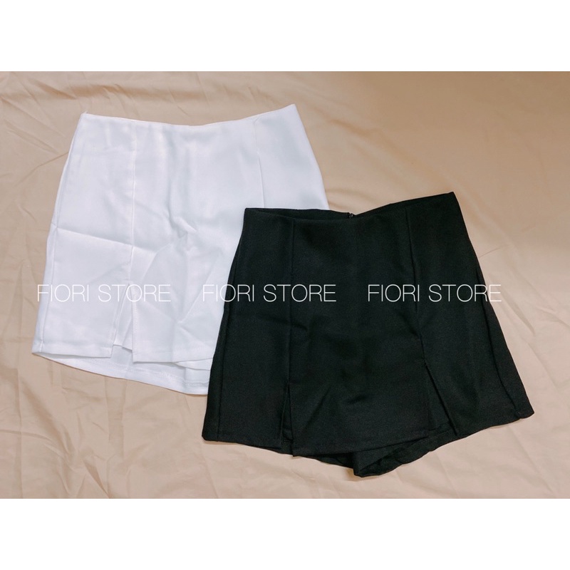 Chân váy quần dáng chữ A xẻ tà trước lưng cao tôn dáng form cực chuẩn 008 FIORI STORE