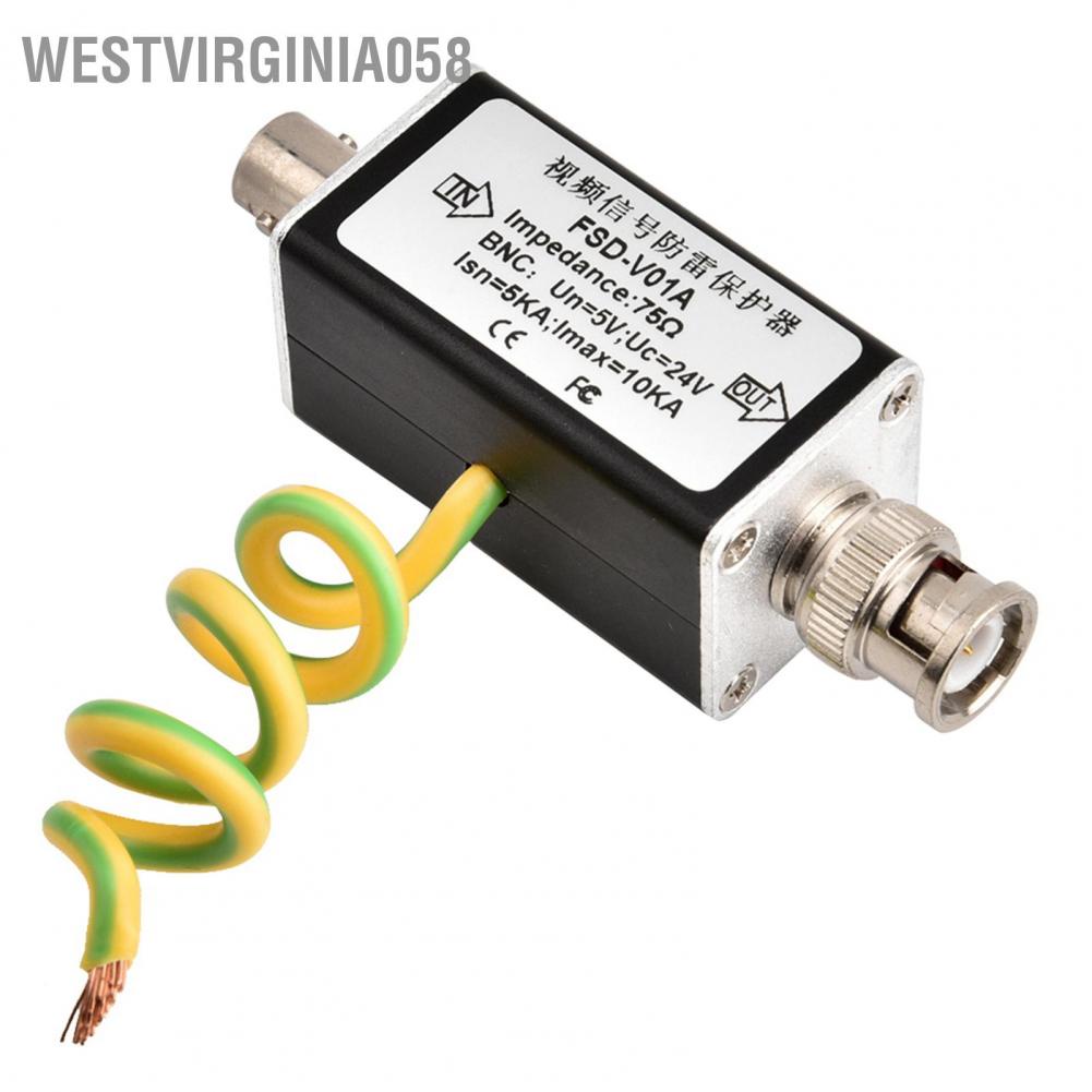 Westvirginia058 CCTV Video BNC Surge Protector Analog Camera Thunder Lightning Arrester Protection Device 24V