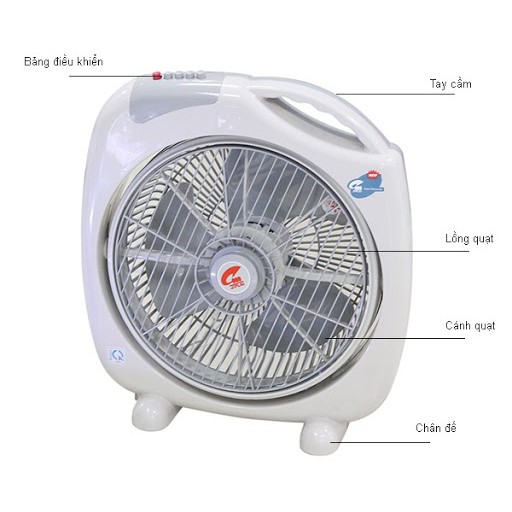 Quạt tản quạt hộp Thái Lan JIPLAI JL736 (Trắng) - Hãng phân phối bảo hành 12 Tháng | BigBuy360 - bigbuy360.vn
