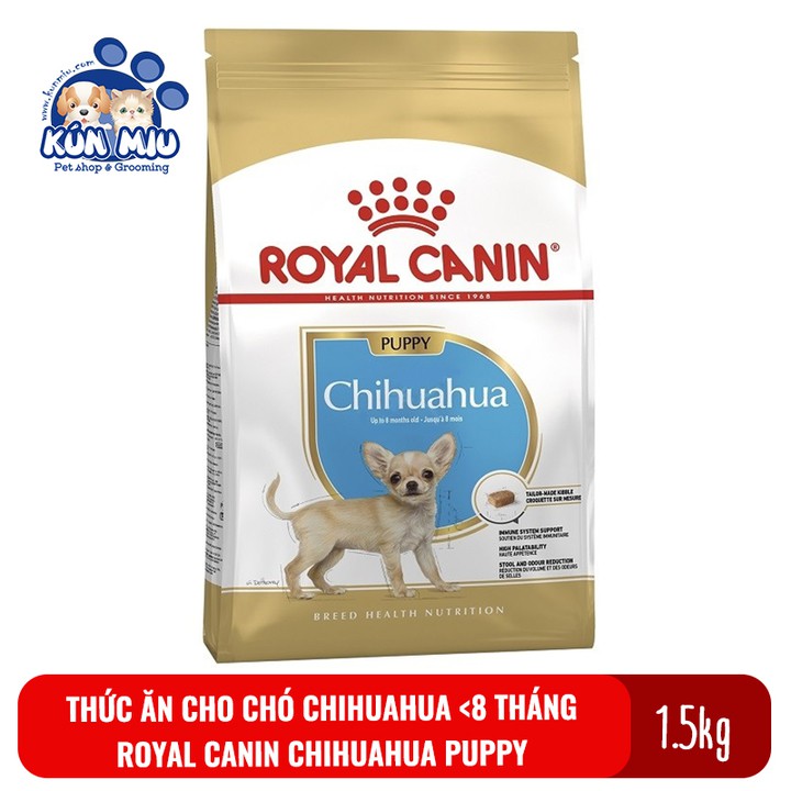 Thức ăn cho chó Chihuahua dưới 8 tháng tuổi Royal Canin Chihuahua puppy túi 1.5kg