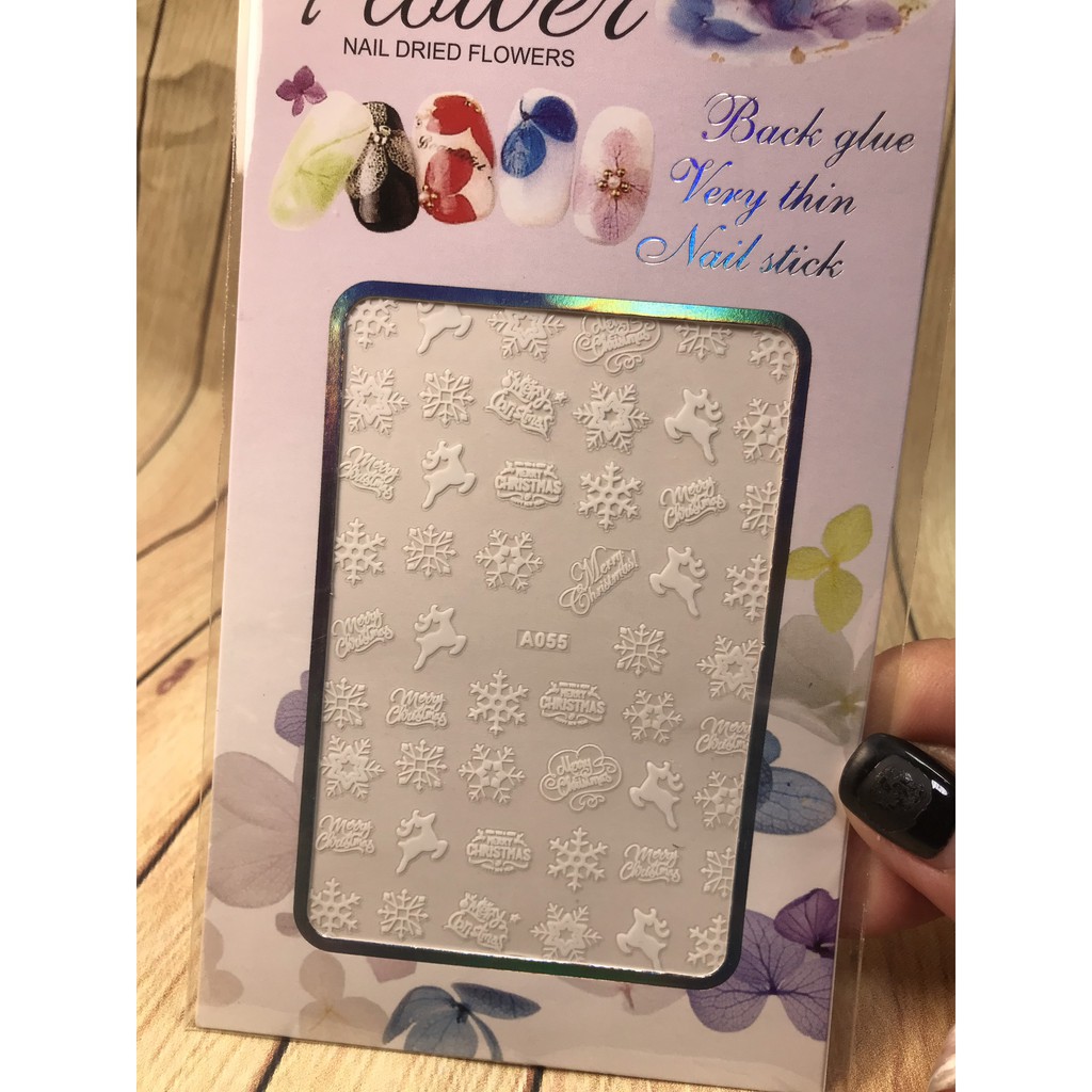hình  dán móng mã số 11 (bóc dán len móng)