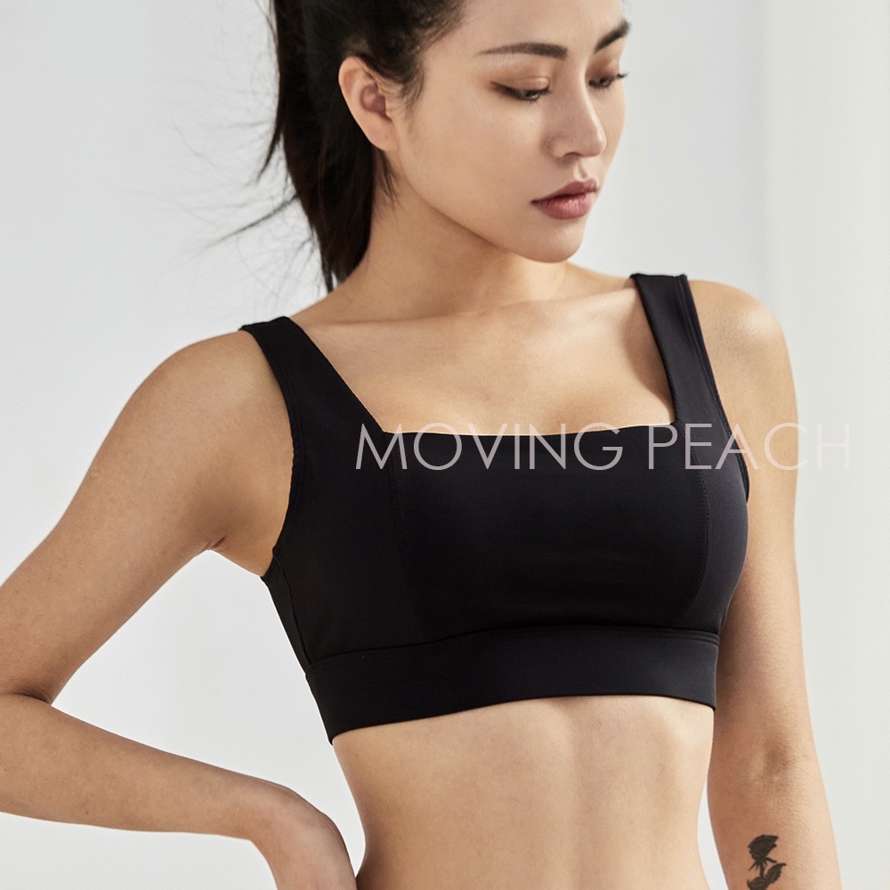 MOVING PEACH Áo ngực thể thao  có miếng đệm ngực có thể điều chỉnh thời trang cho nữ CBC