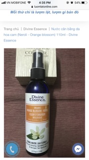 DIVINE ESSENCE - HOA CAM HYDROSOL 110ML (ORANGE BLOSSOM FLORAL WATER)