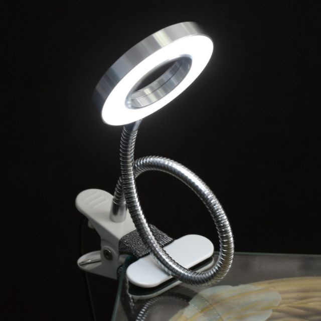 Đèn LED mini kẹp bàn 2 chế độ dùng trong phun xăm nối mi spa làm nail - lucy store thiết bị vật tư spa