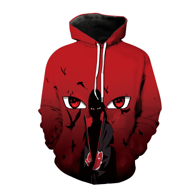 Áo Hoodie Tay Dài In Hình Naruto Boruto Kurama Sasuke Giáng Sinh/Giáng Sinh