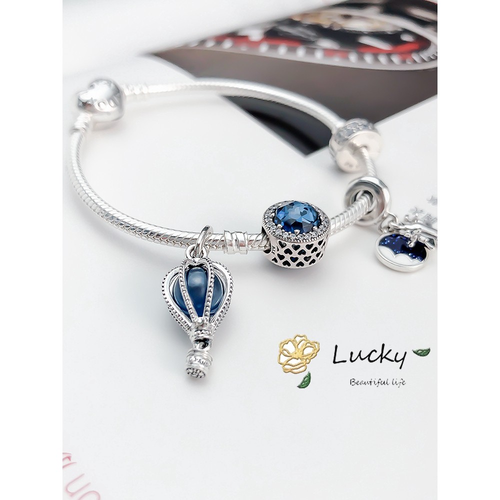 PANDORA CHARMS PANDORA Vòng Tay Nữ Xâu Hạt Charm Hình Đám Mây Zt0393