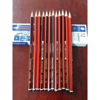 Bút chì Đức sọc đỏ 2B
