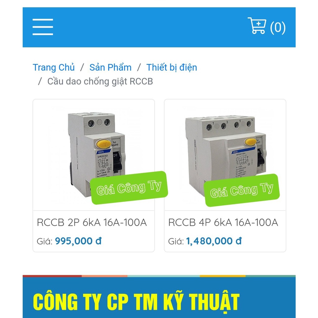 CB CHỐNG GIẬT NHẬT BẢN TỒN KHO MỚI 100% 32A 40A 63A XỊN