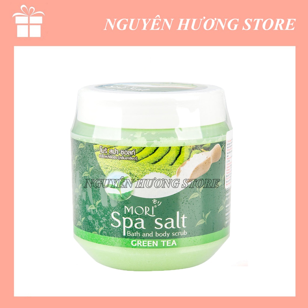 Muối tắm tẩy tế bào chết Spa Mori Trà xanh 700gr