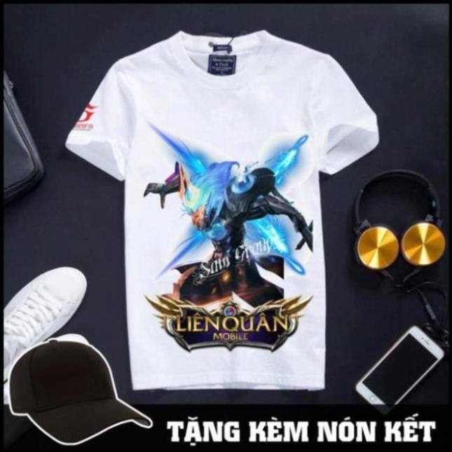 Takan Store [Đủ Size] Áo Liên Quân Mobile Cotton Màu Trắng - Ngộ Không siêu việt Takan Store new  ྇  ྇