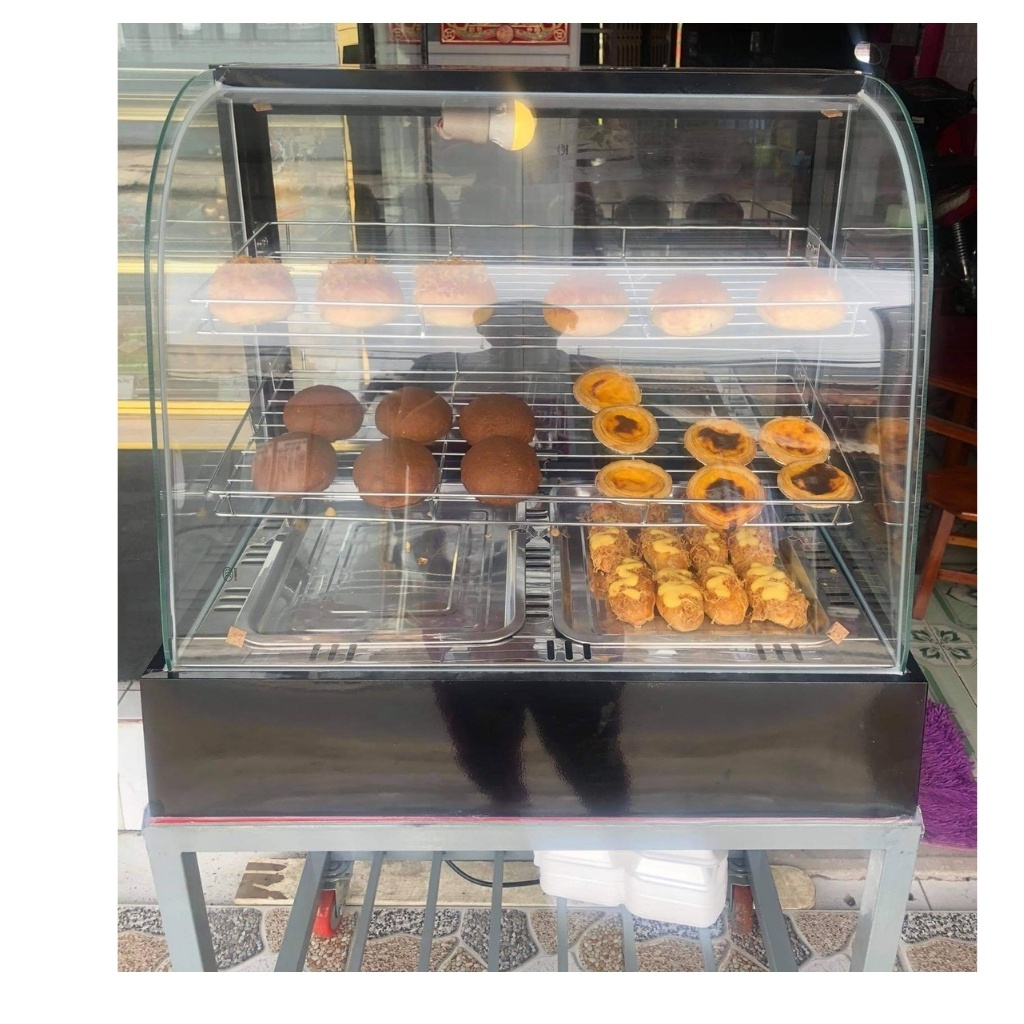 Tủ trưng bày giữ nóng gà rán,Khoai Tây,KFC, bánh mỳ, Tủ trưng bày giữ nóng thực phẩm 2 khay_BH chính hãng 12 tháng