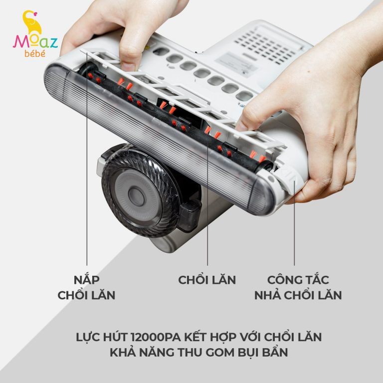 Máy hút bụi giường nệm cho bé MOAZ BÉBÉ MB-037, máy hút bụi cầm tay diệt khuẩn - Monnie Kids