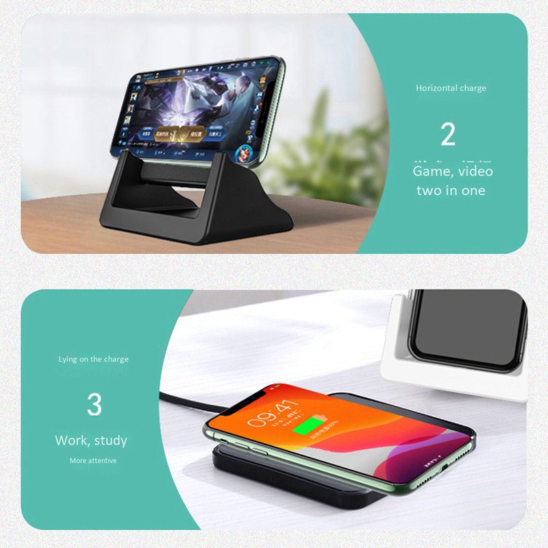 Qi Wireless Charger Stand Qi Fast Charge for iPhone 11 Pro Samsung