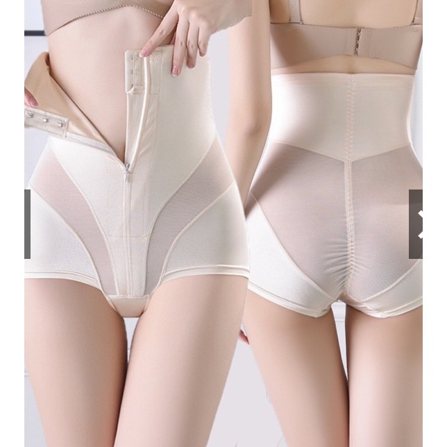 Quần gen ôm bụng có móc cài và dây kéo