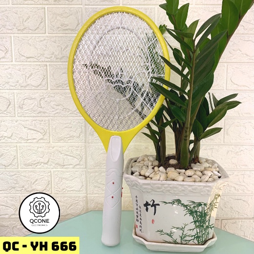 Vợt bắt muỗi chính hãng QCONE YH666 sạc điện thiết kế nhỏ gọn đơn giản