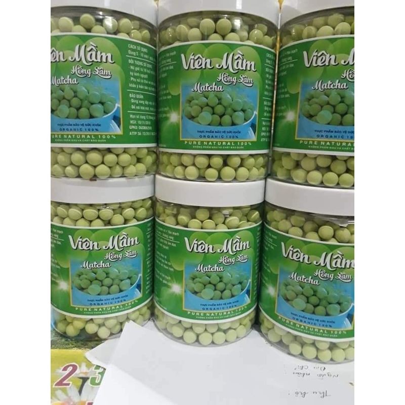 Viên mầm đậu nành matcha hộp 500g | BigBuy360 - bigbuy360.vn