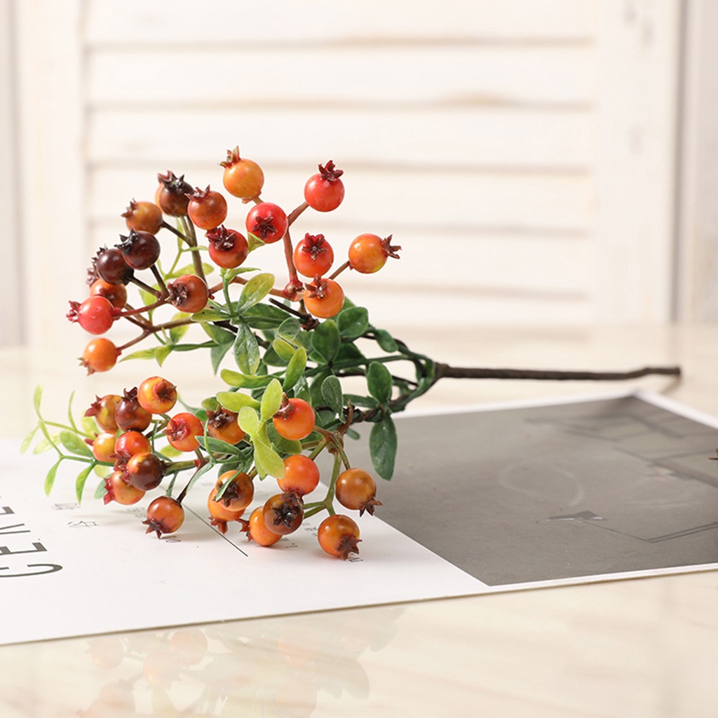 [well] Chùm Berry Giả Sống Động Như Thật Trang Trí Lễ Hội / Lễ Hội