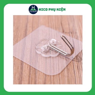 Móc dán treo tường trong suốt siêu dính chịu lực lên đến 10kg