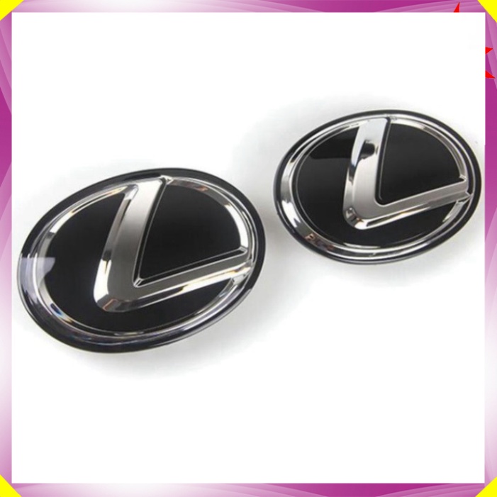 01 Logo biểu tượng sau xe Lexus đường kính 120MM, 110MM, 100MM - chất liệu nhựa PMMA phủ thủy tinh hữu cơ (HÀNG LOẠI 1)