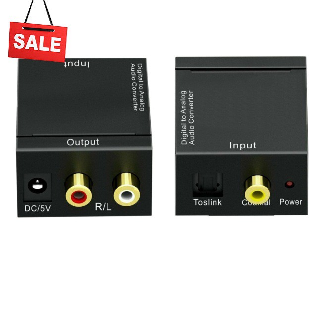 Bộ Chuyển Đổi Âm Thanh Kỹ Thuật Số Pag Hd1080P Sang Analog Rca L / R 3.5mm