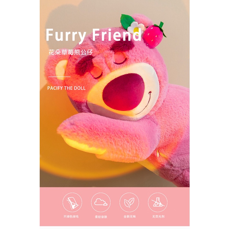 Búp Bê Nhồi Bông Hình Gấu Và Dâu Tây Dễ Thương Dùng Làm Quà Tặng Valentine Birthday