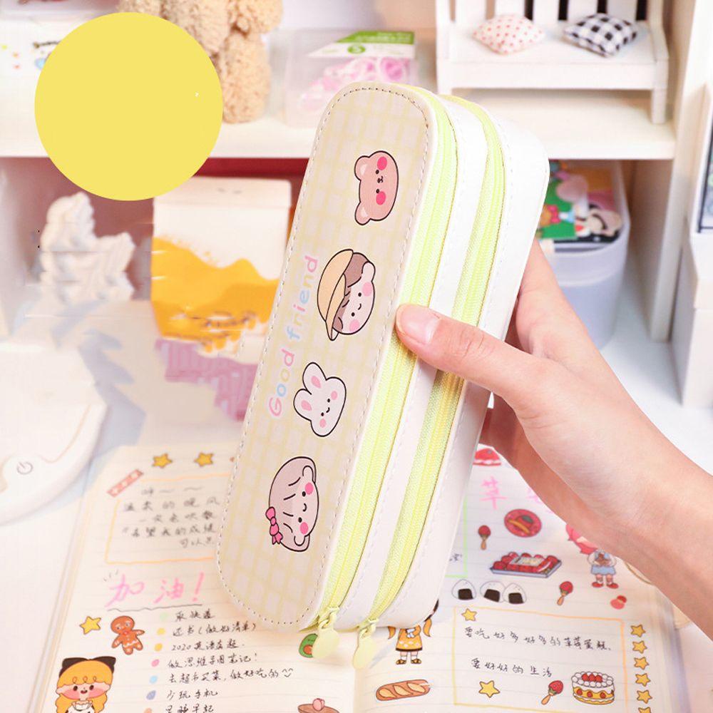 Túi Đựng Bút Chì / Đồ Dùng Học Tập Có Khóa Kéo Sức Chứa Lớn Tiện Dụng