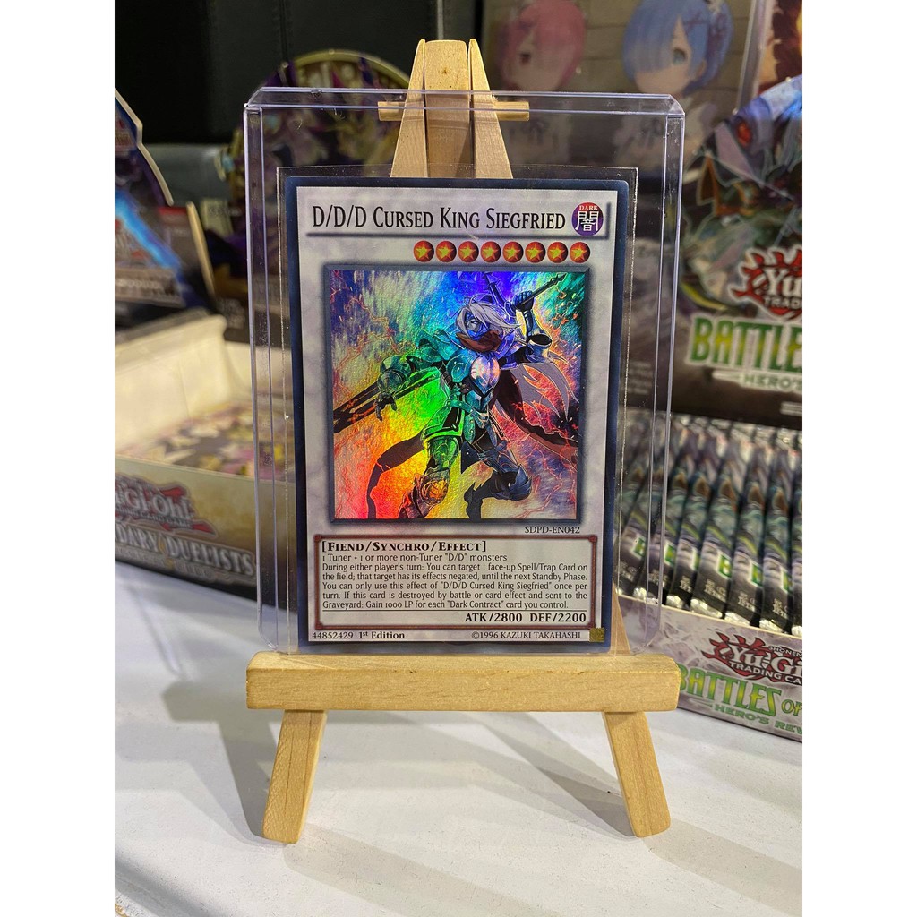 Lá bài thẻ bài Yugioh D/D/D Cursed King Siegfried – Super Rare - Tặng bọc bài nhựa bảo quản