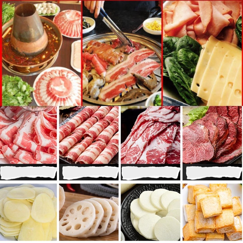 Máy thái thịt chín, thịt đông lạnh 300ES_Thái Thịt Chín, Củ Quả, Bánh Mỳ, Giò Chả_BH chính hãng