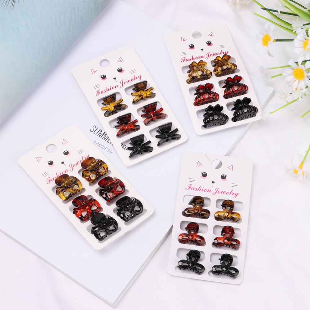 Set 6 Kẹp Tóc Họa Tiết Da Báo Thời Trang