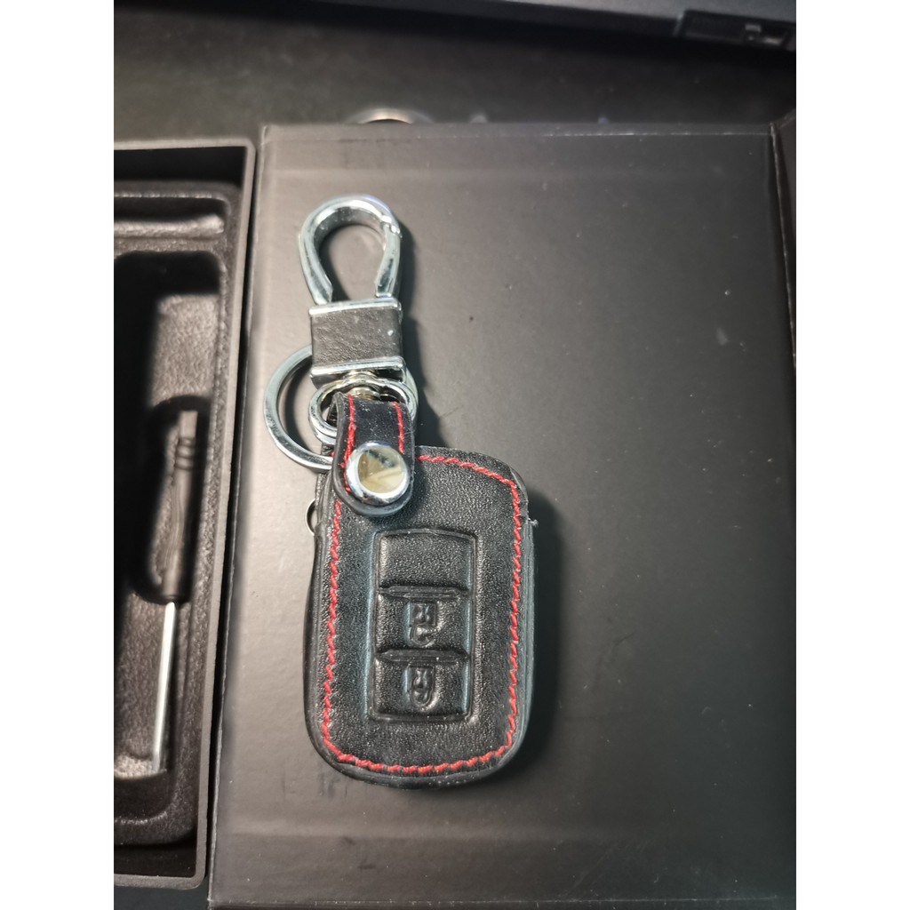 [Tặng kèm móc khóa] Bao da chìa khóa, Ốp chìa khóa carbon cho xe ô tô MITSUBISHI OUTLANDER XPANDER PAREJO SPORT