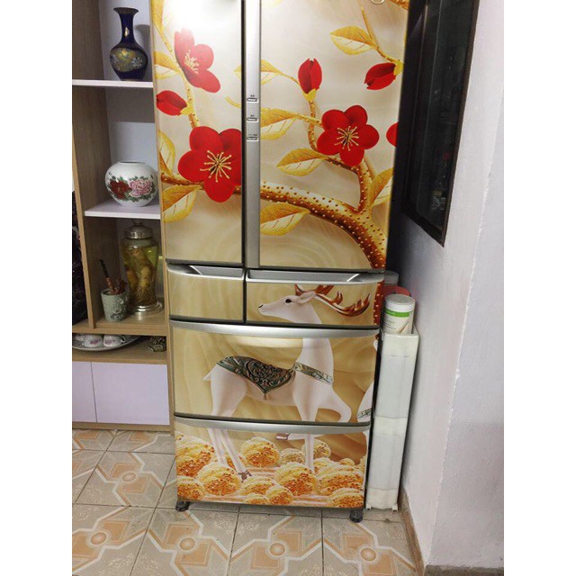 Decal dán tủ lạnh Nhật HUE DECOR chống nước, siêu bền