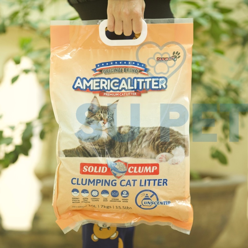 [Mã PET50K giảm Giảm 10% - Tối đa 50K đơn từ 250K] [American Litter] Cát vệ sinh cho mèo - Cát Mỹ American Litter 10L