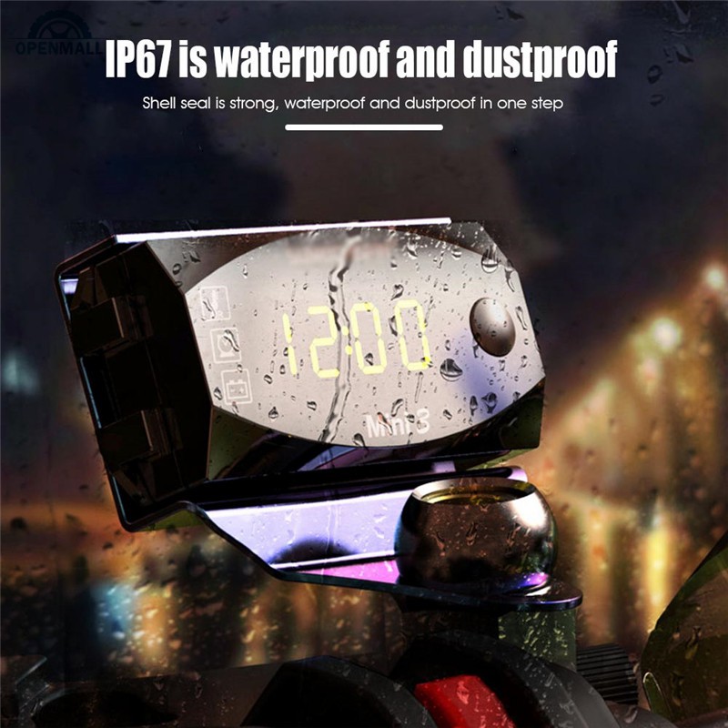 OM DC 12V LED Digital Display Voltmeter Voltage Panel Meter For Electromobile Motorcycle Car