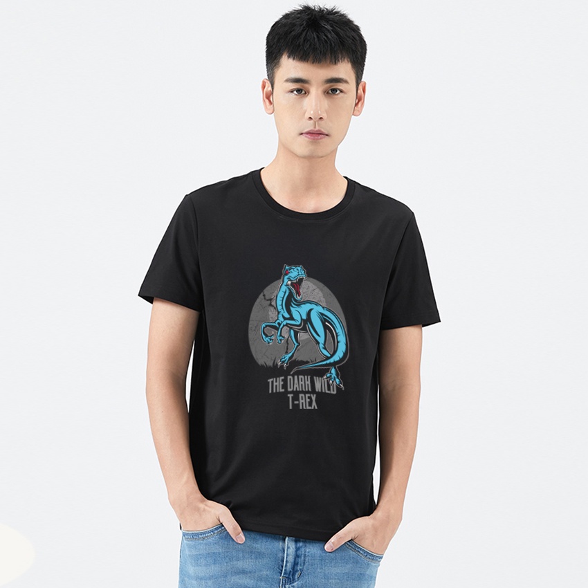 Áo Thun Nam Dark Wild T-Rex KATUSCO Cổ Tròn Ngắn Tay A2046, Chất Cotton 4 Chiều, Thoáng Mát, Phom Vừa 45 -75KG