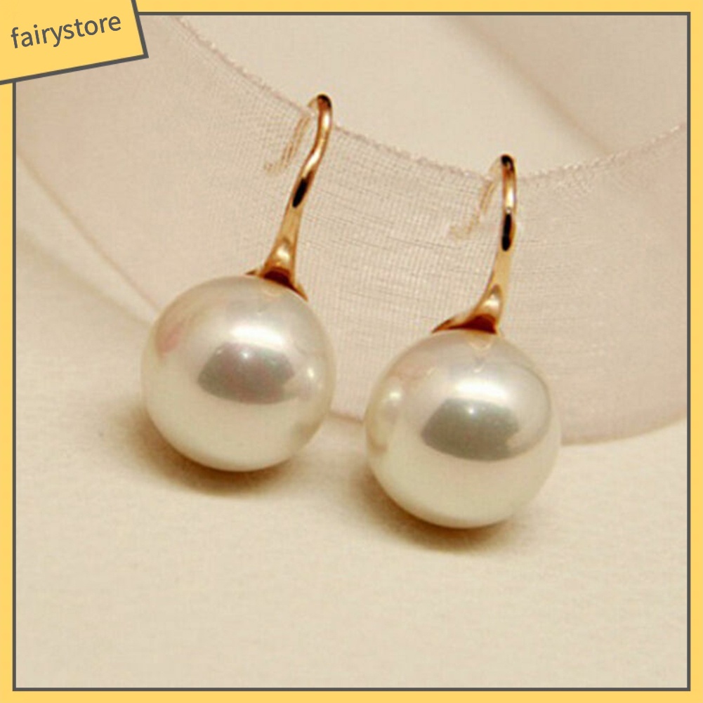 Khuyên Tai Đính Hạt Ngọc Trai Nhân Tạo Thời Trang