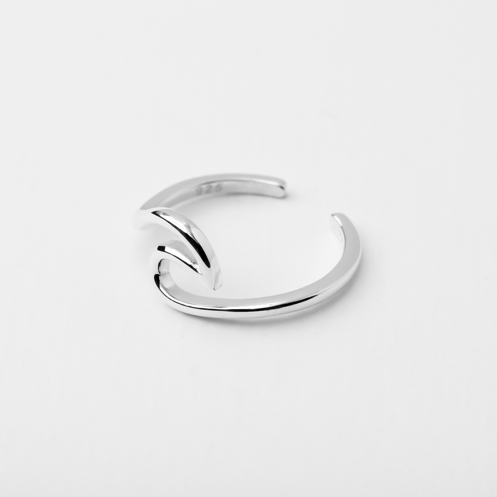 Nhẫn Ngón Út-Ngón Chân Bạc 925-KaT Jewelry-Sóng Biển Cá Tính