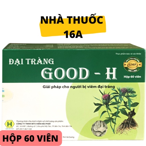 ĐẠI TRÀNG GOOD-H NEW - HỖ TRỢ VIÊM ĐẠI TRÀNG, ĐAU BỤNG, KHÓ TIÊU (HỘP 60 VIÊN)
