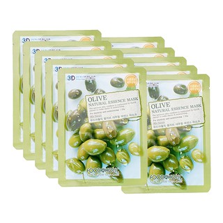 Combo 10 miếng mặt nạ 3D FOODAHOLIC olive