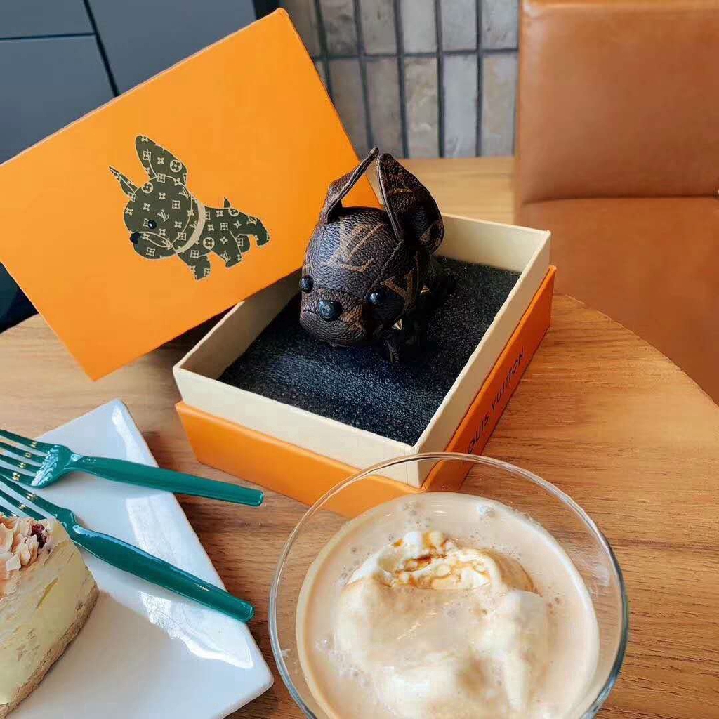 Móc Khóa Hình Chó Bull Phi Hành Gia Thiết Kế Mới Cao Cấp Thời Trang