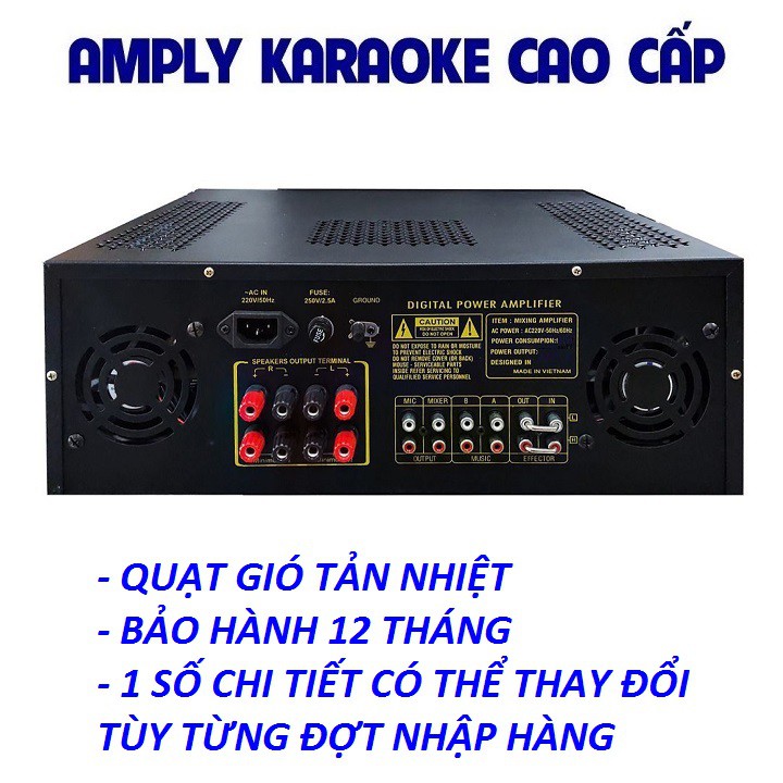 Amply Bluetooth SANKIO PRO 6900 - 16 sò lớn, 2 kênh riêng biệt, 2 quạt gió