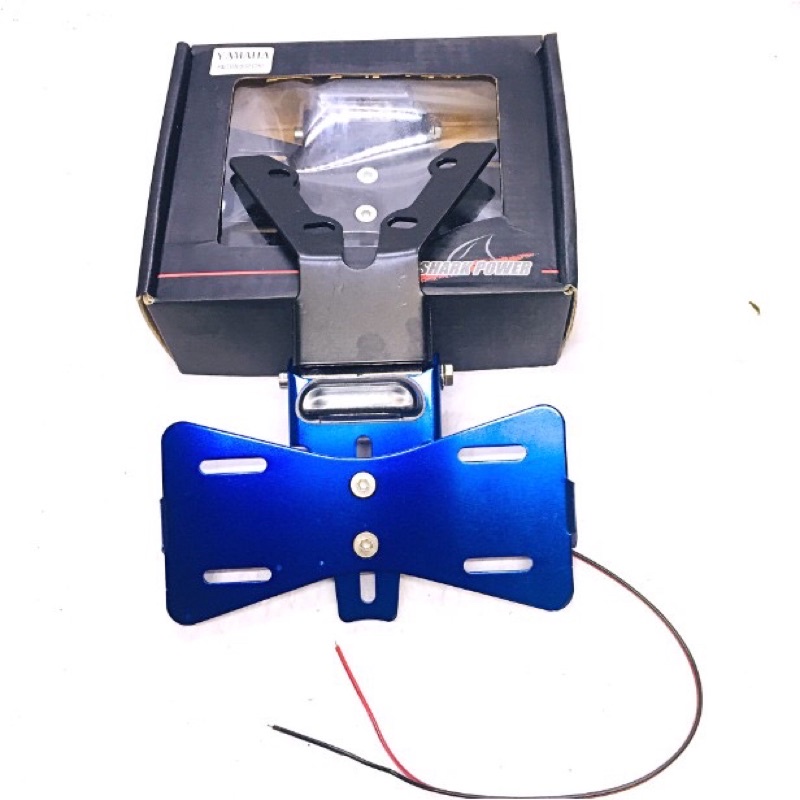 Pát Biển Số Gập 2 Chiều Gắn Cho Exciter 150 [ Có Đèn Led Soi Biển Số ]