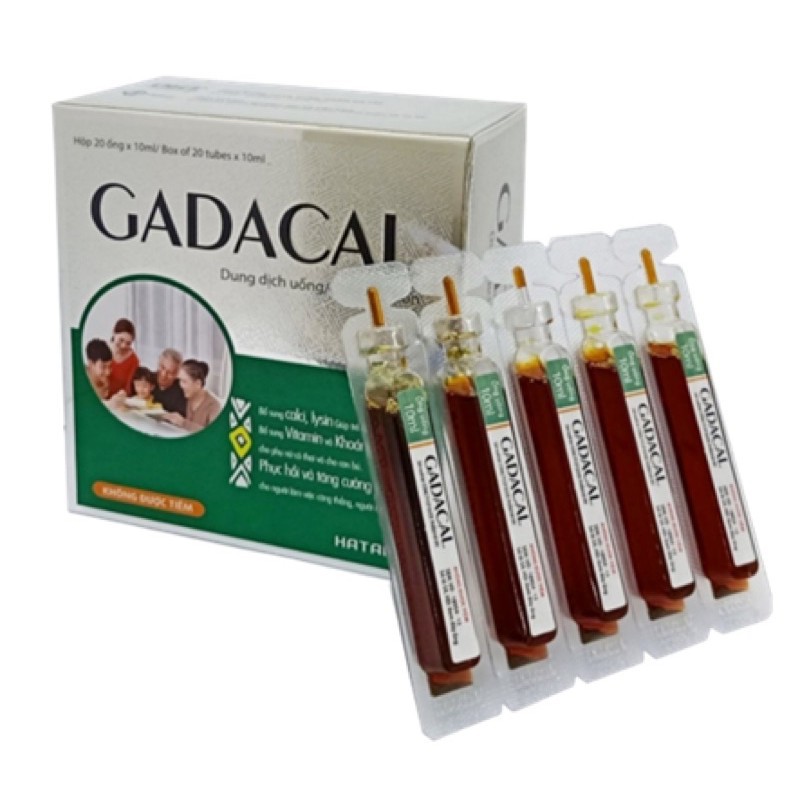 GADACAL- BỔ SUNG VITAMIN CHO CẢ GIA ĐÌNH 20 ống *10ml