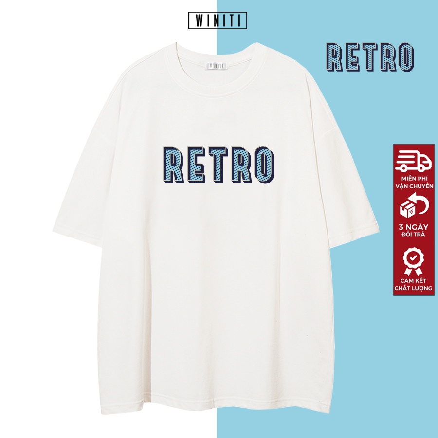 Áo thun unisex phông nam nữ basic form suông rộng phong cách Hàn Quốc Retro Vintage Winiti T shi