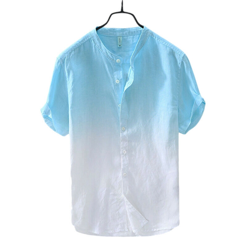 Áo cotton ngắn tay cổ tim thời trang mùa hè dành cho nam