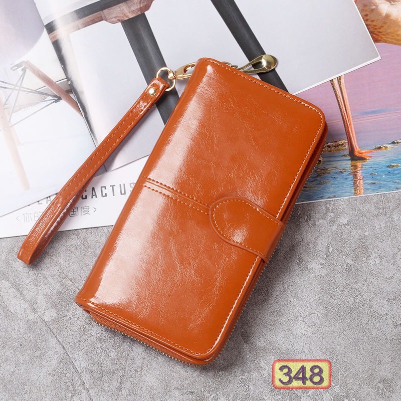 Ví Dài Thời Trang Nam Nữ V348 Khóa Kéo Có Dây Cầm Tay Sang Chảnh - Hazo