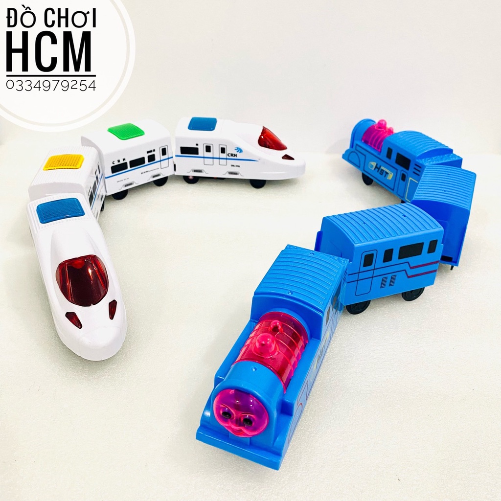 Đồ chơi xe lửa tàu điện ngầm, đường ray xe lửa Thomas dành cho bé thích khám phá mô hình xe