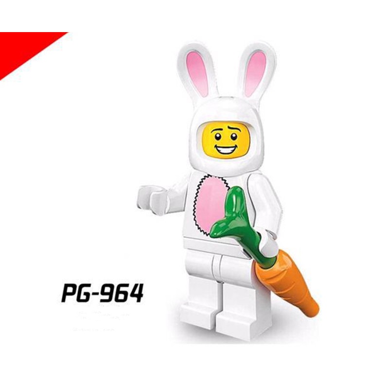 Đồ chơi khối mô hình lắp ghép hình thỏ / gấu trúc đáng yêu cho trẻ nhỏ