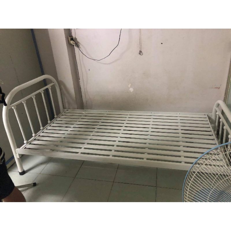 Giường Sắt Khung mỹ Trắng - Full size - Bảo hành 12 tháng