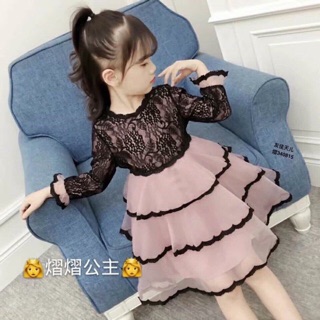 Set váy ba tầng kèm áo cho bé gái